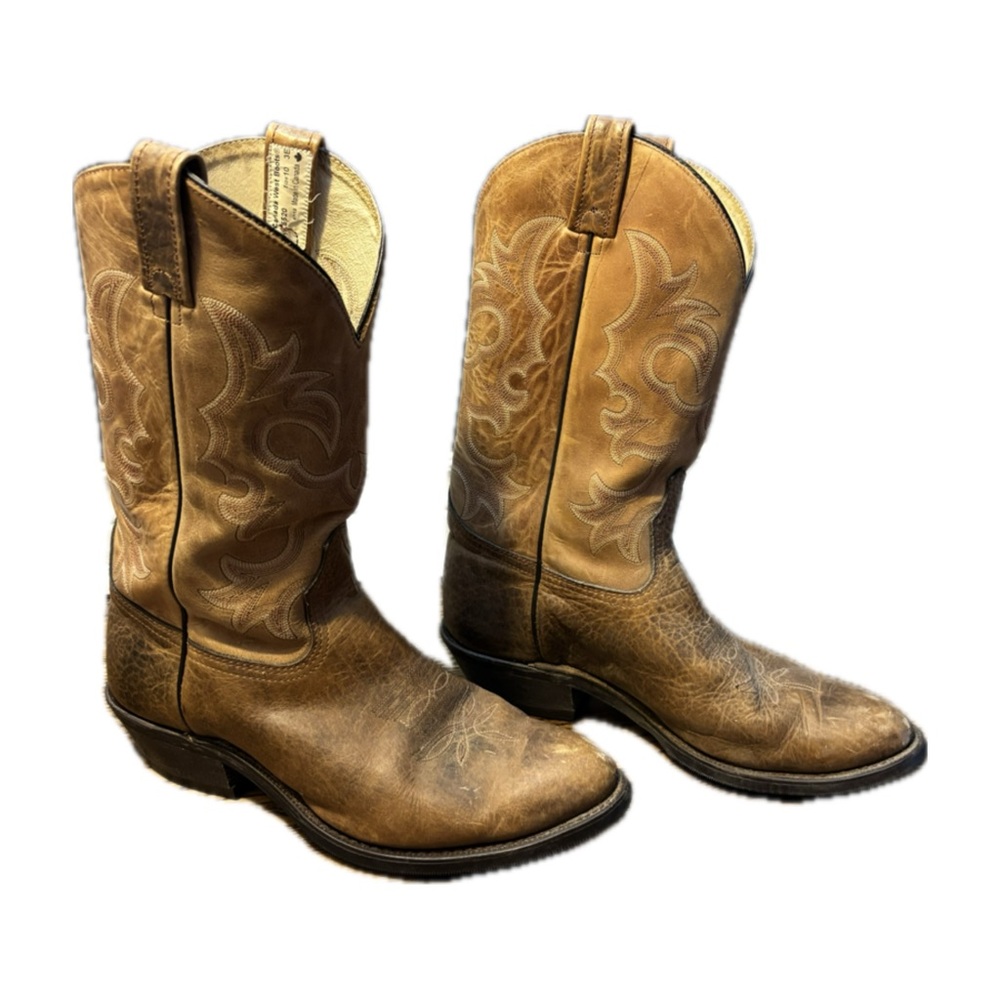 Canada West Leather Cowboy Boots Mens Size 10 Rustic Western Timeless Ranch wear